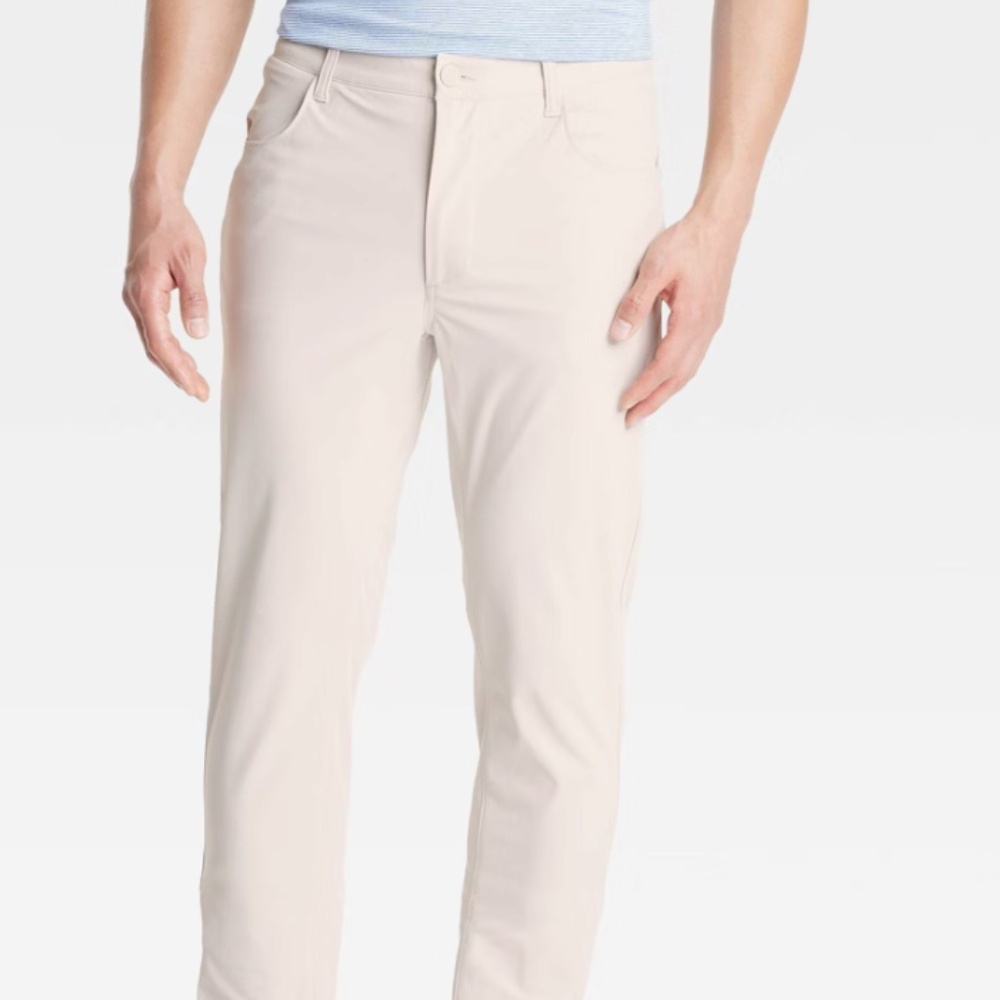 Men's 360 Lifestyle Slim Fit 5-Pocket Pants - All In Motion Size 32"-32" NWT